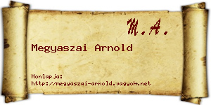 Megyaszai Arnold névjegykártya